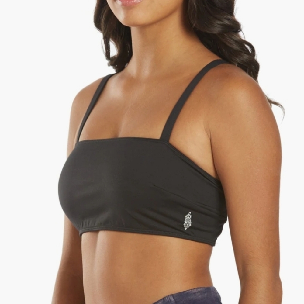 FP Movement Very Prairie Bandeau Style Back CutOut Black Bra - Picture 5 of 16